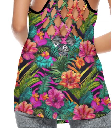 PGP Holiday Fiesta Salvaje Criss-Cross Open Back Tank – Sexy & Bold for Cinco de Mayo Fun