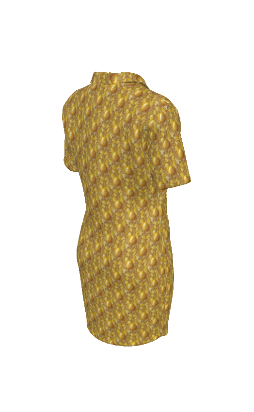 PGP Holiday Buttercream Frosting Women's Polo Collar Dress