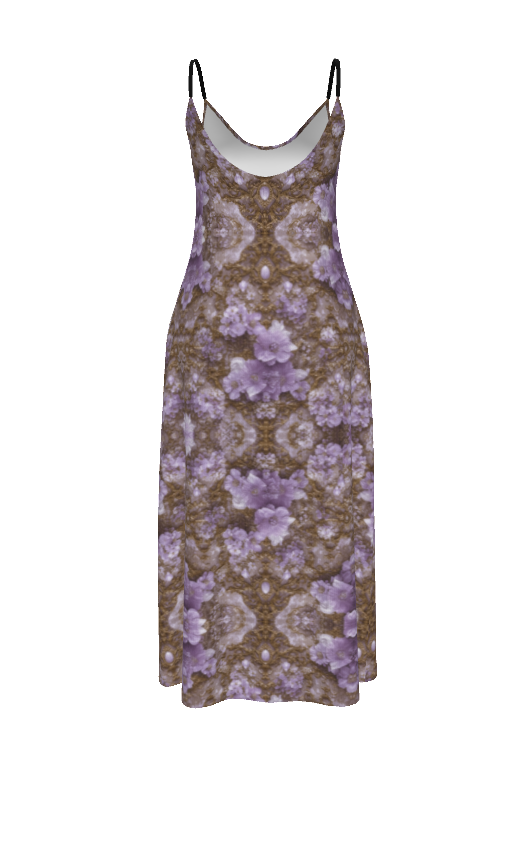 PGP Holiday Mocha Lavender Dream Women's Sling Dress | Effortless Comfort & Style
