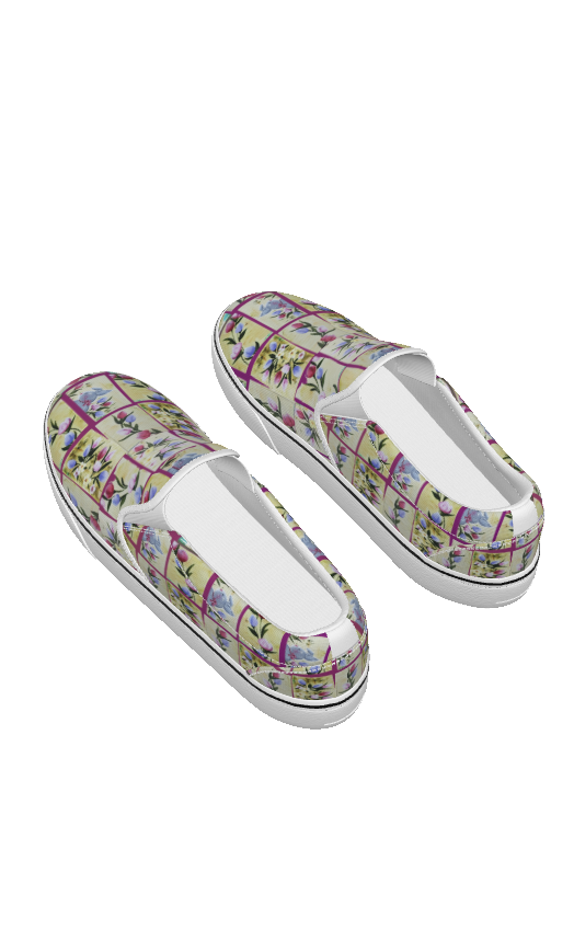 PGP Holiday Suzanne Bunny Garden Kid's Slip-On Sneakers