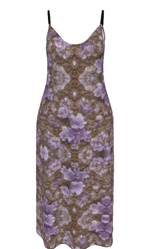 PGP Holiday Mocha Lavender Dream Women's Sling Dress | Effortless Comfort & Style