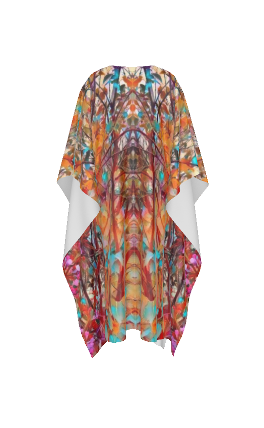PGP Holiday Lilac Bloom Silky V-neck Kaftan