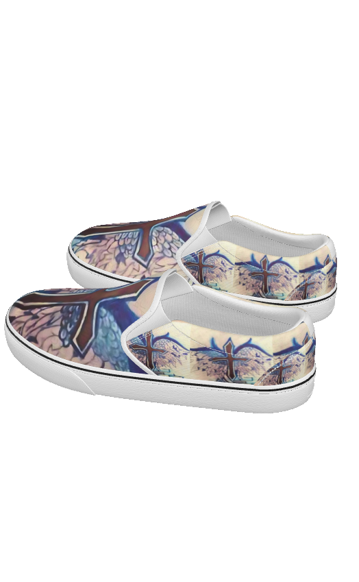 PGP Holiday Stacy Lee Faith Slip-On Sneakers – Comfortable Canvas Shoes