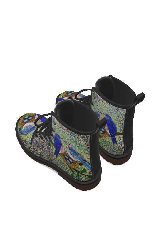 PGP Holiday Margeaux Bluebird Women's Martin Short Boots – Stylish & Comfortable All-Season Footwear