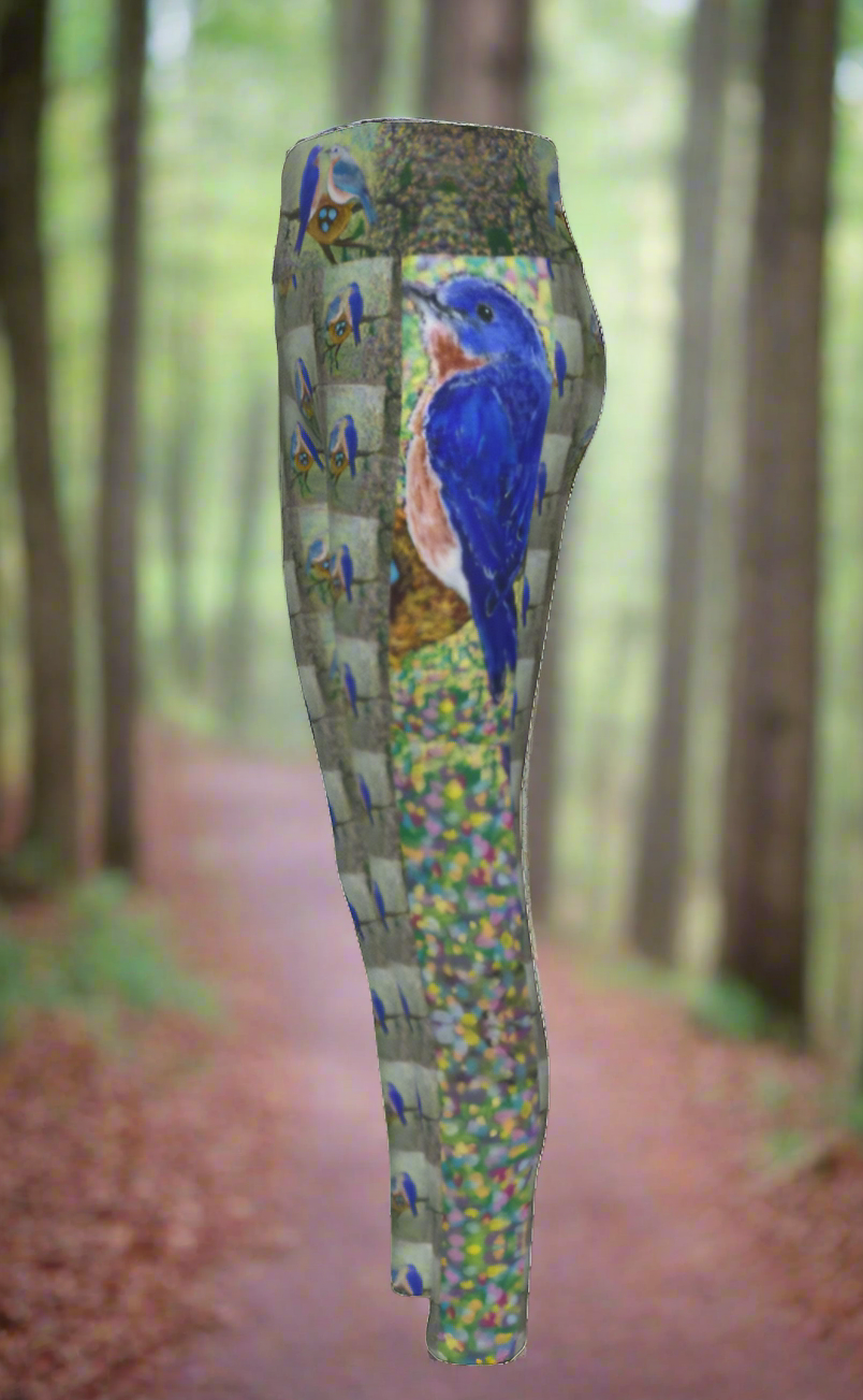 PGP Holiday Margeaux Bluebird High Waist Leggings with Side Pockets – Comfort & Style for Spring