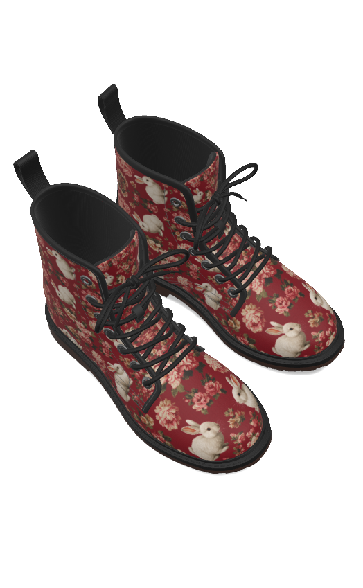 PGP Holiday "Follow the White Rabbit" Women's Martin Short Boot