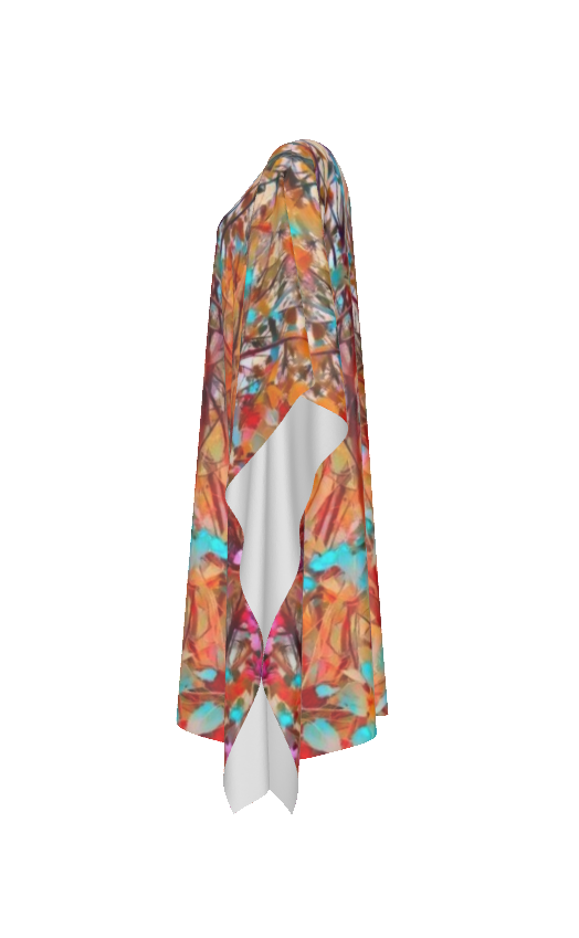 PGP Holiday Lilac Bloom Silky V-neck Kaftan