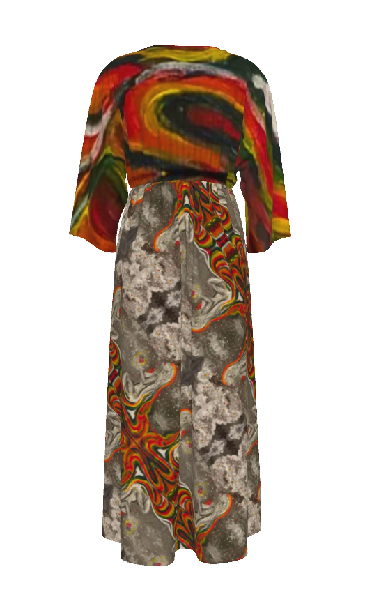 Under Grandmothers Moon Gypsie Cross Over Gown | Effortless Boho Elegance