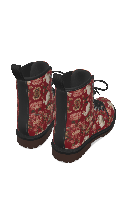 PGP Holiday "Follow the White Rabbit" Women's Martin Short Boot