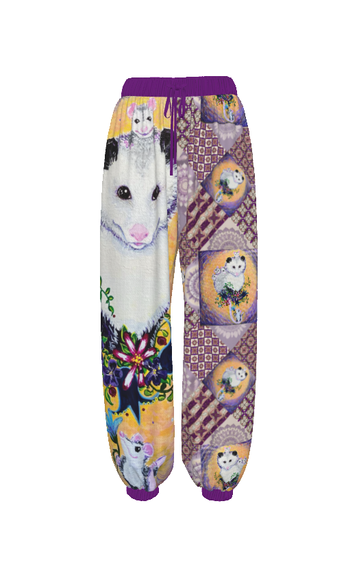 PGP Margeaux Super Mom French Terry Carrot Pants with Drawstring Waist and Cuffed Ankles