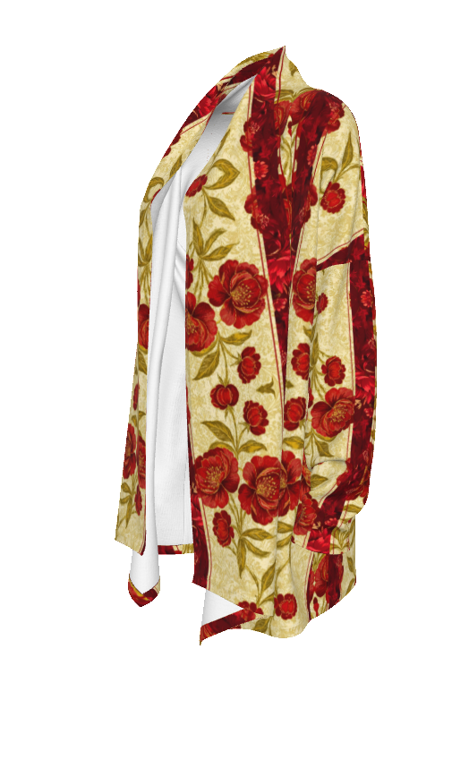 PGP Holiday Wildwood Rose Open Face Cardigan – Stylish & Comfortable Mid-Length