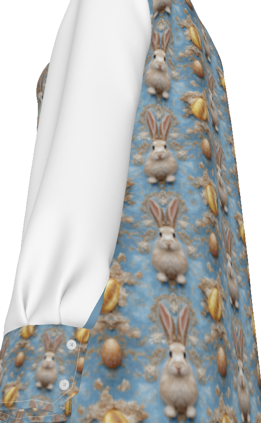 PGP Holiday Meadow Bunny Women's Easter Long Shirt – Stylish & Versatile Spring Wear