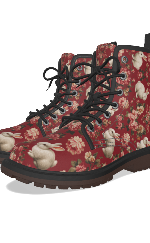 PGP Holiday "Follow the White Rabbit" Women's Martin Short Boot