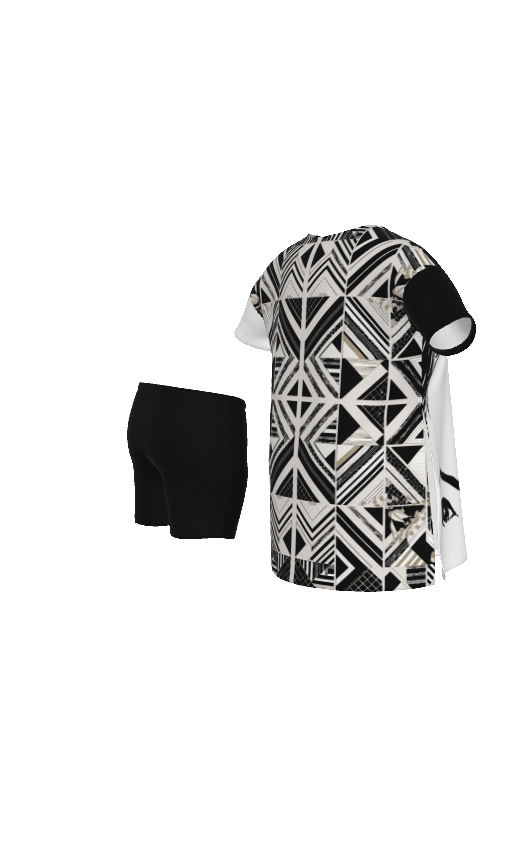 PGP Holiday Amanda Pookie Plus Size Lounge Set – Drop-Shoulder Tee with Side Split & Soft Shorts