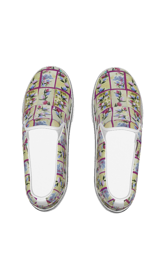 PGP Holiday Suzanne Bunny Garden Kid's Slip-On Sneakers