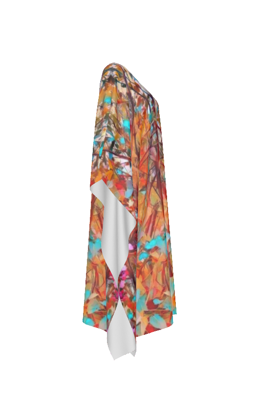 PGP Holiday Lilac Bloom Silky V-neck Kaftan