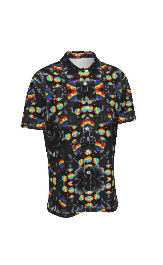 PGP Holiday Suzanne Pride 2025 Spread Collar Cocktail Shirt