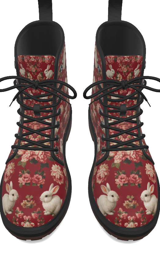 PGP Holiday "Follow the White Rabbit" Women's Martin Short Boot