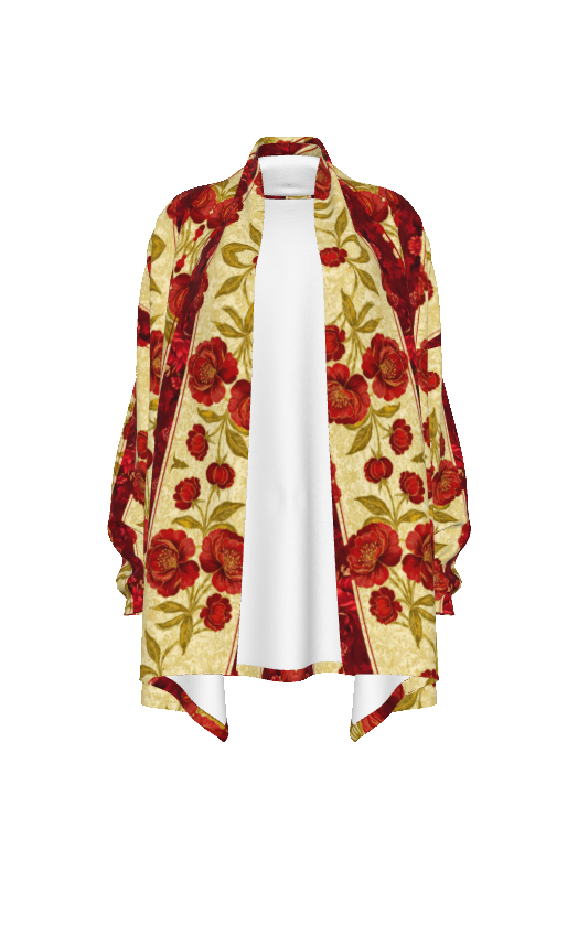 PGP Holiday Wildwood Rose Open Face Cardigan – Stylish & Comfortable Mid-Length