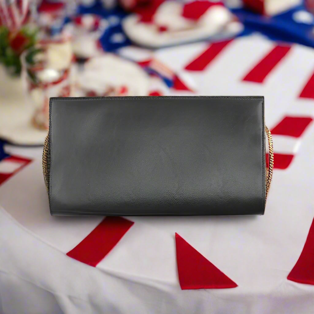 PGP Holiday State of Bloom Clutch with Magnetic Closure in Animal-Free Leather Alternative