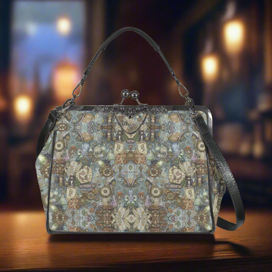 PGP Holiday | Boho Alchemy Isa Crossbody Kisslock Shoulder Bag | Animal Free Leather