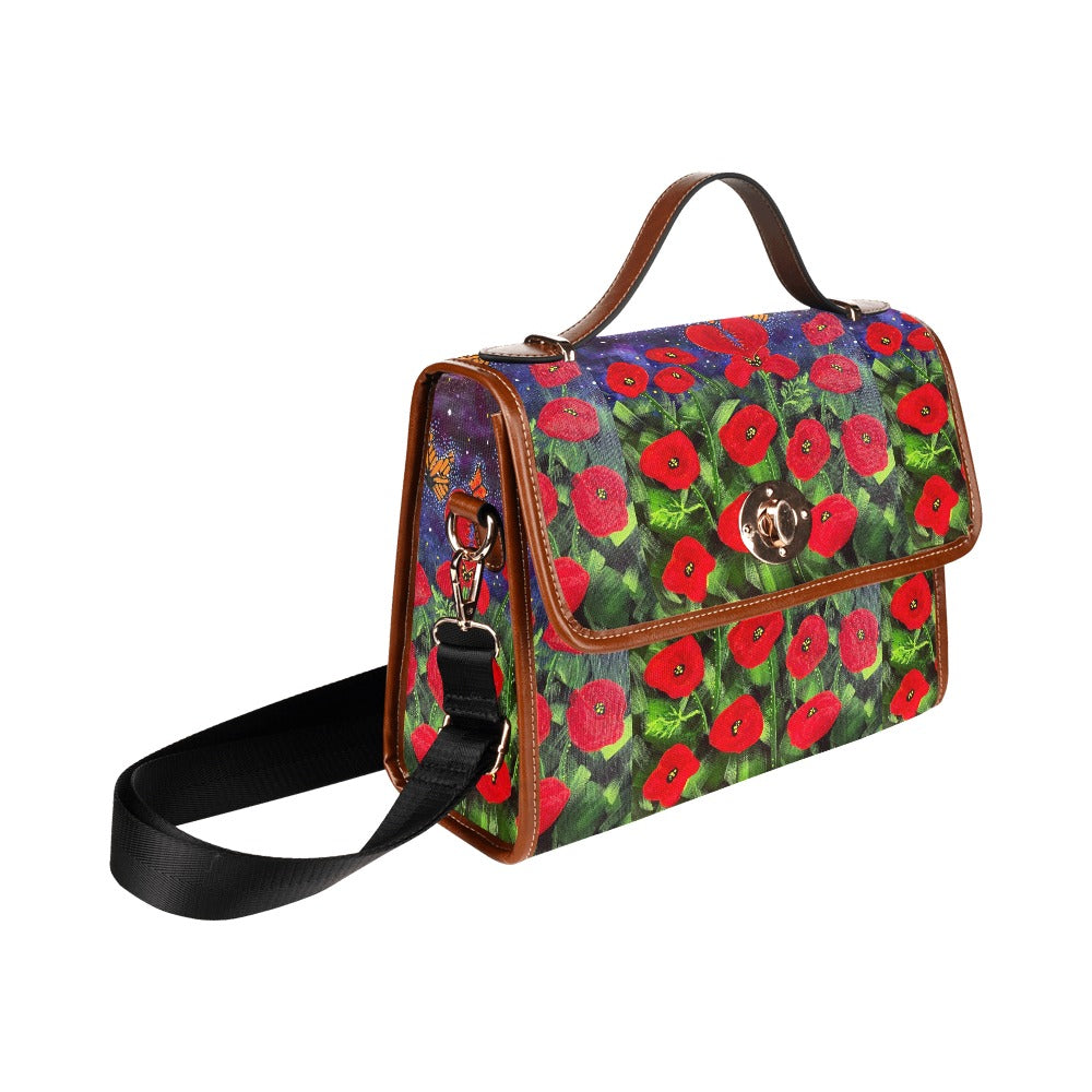 PGP Holiday Margeaux Remembrance Waterproof Canvas Bag – Versatile Crossbody Tote for Work, School & Travel