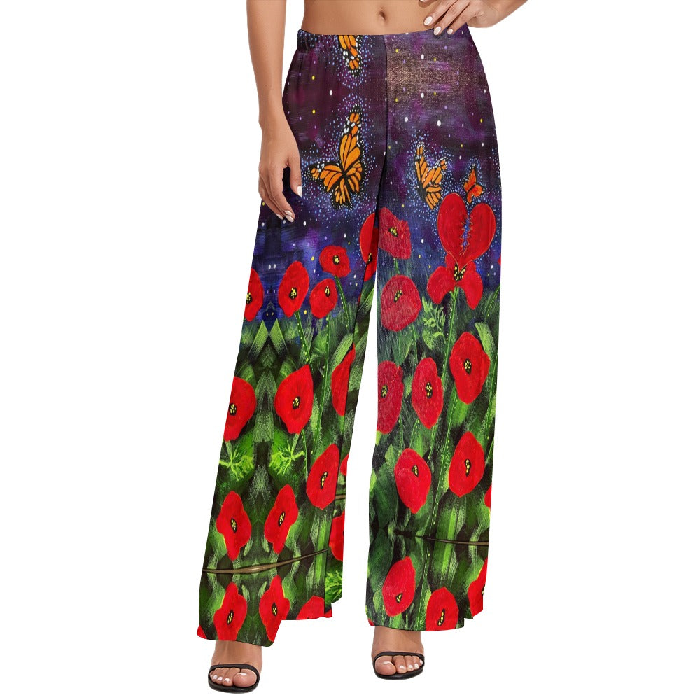 PGP Holiday Margeaux Remembrance Palazzo Pants – High-Waist Wide Leg Comfort for Summer Style