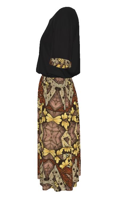 All-Over Print Women's Elastic Waist Dress