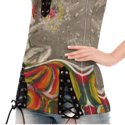 Under Grandmothers Moon Eyelet Lace-up Cam