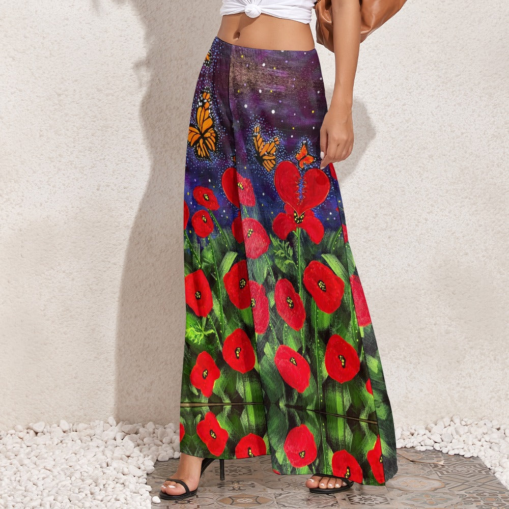 PGP Holiday Margeaux Remembrance Palazzo Pants – High-Waist Wide Leg Comfort for Summer Style