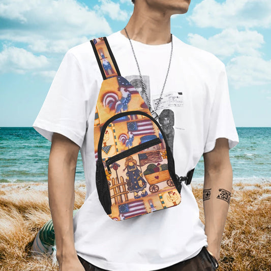 Suzanne Independence Day Unisex Crossbody Chest Bag – Functional Style by PGP Holiday