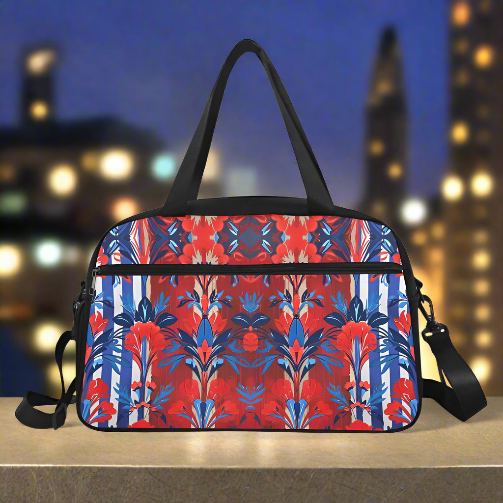 PGP Holiday Rebel Petal Water-Resistant Tote & Cross-Body Overnighter Bag