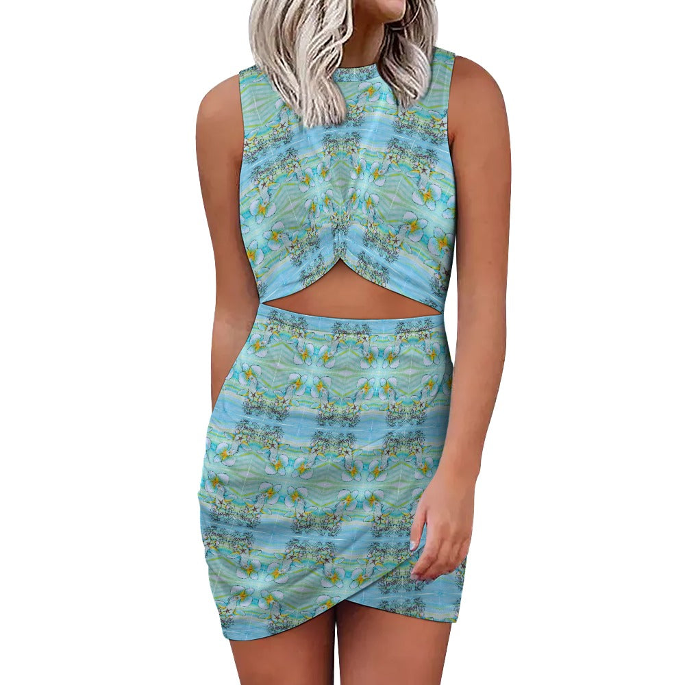 PGP Holiday Rochelle Navel-Baring Cross-Fit Hip Dress