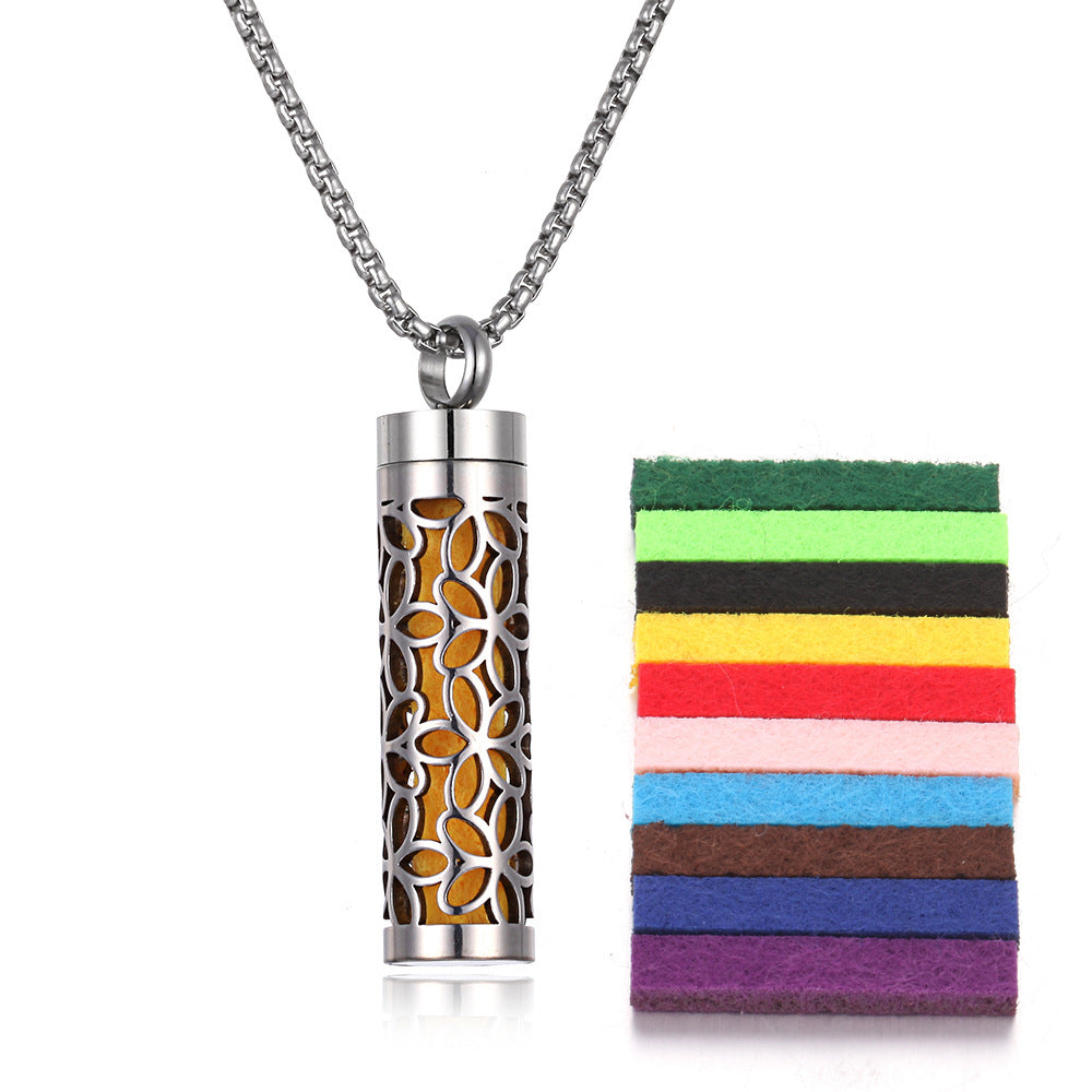 PGP Holiday | Wearable Function — Aromatherapy Pendant Essential Oil Bottle (Titanium Steel)
