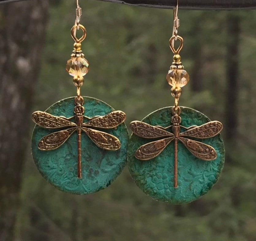 Dragonfly Fairycore Style Simple Earrings
