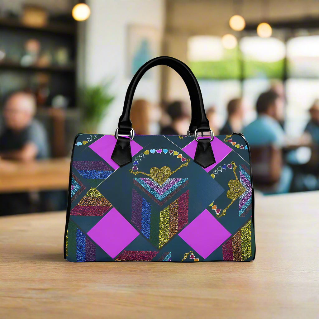 Margeaux Pride & Joy Barrel Handbag – Bold, Stylish & Functional for Pride and Everyday Glam