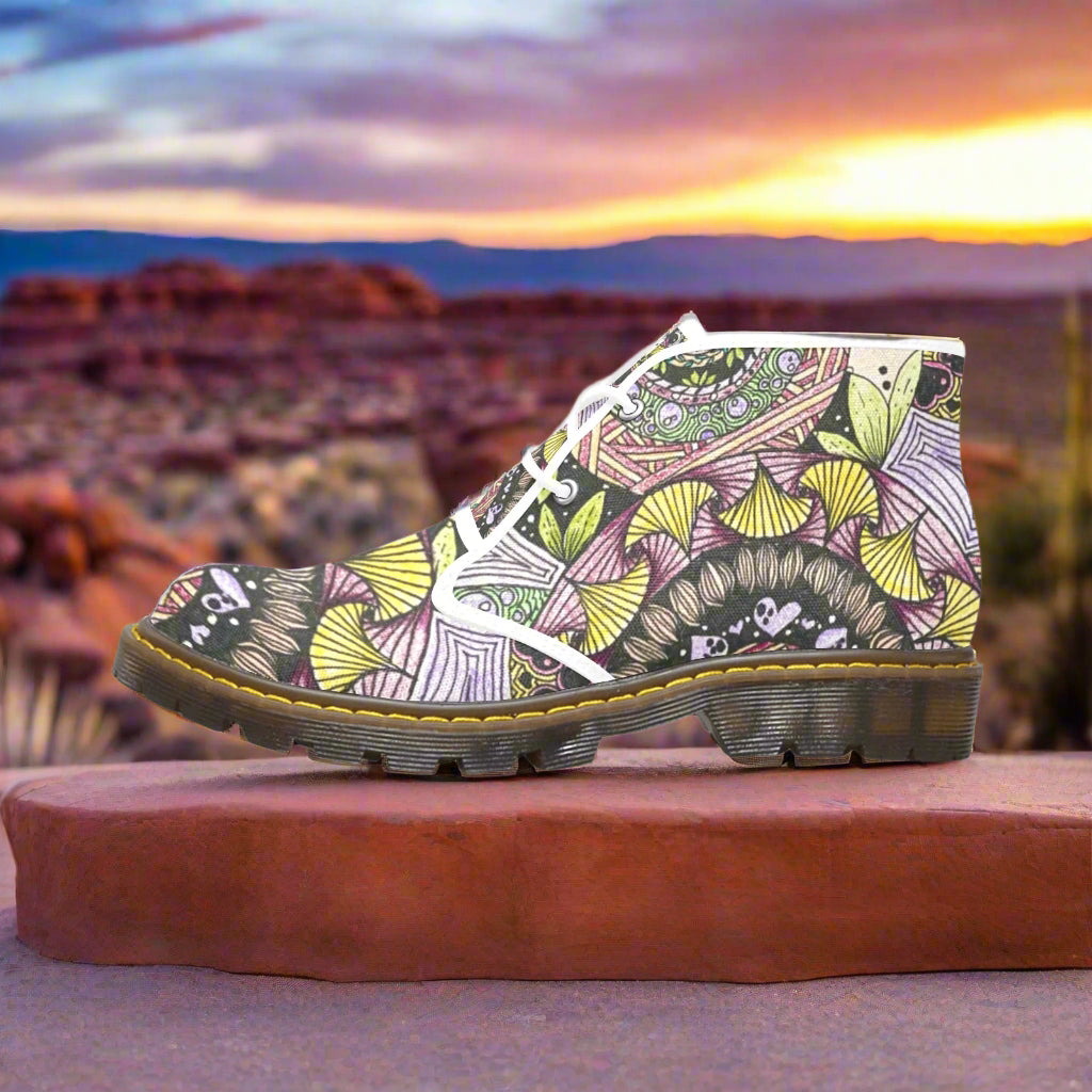 PGP Holiday Melissa Women's Boho Canvas Chukka Boots