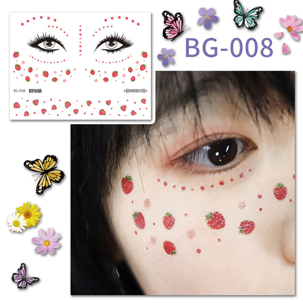 Fairycore Professional Quality Makeup Accents Butterfly Wing Tattoo Stickers And Accessories