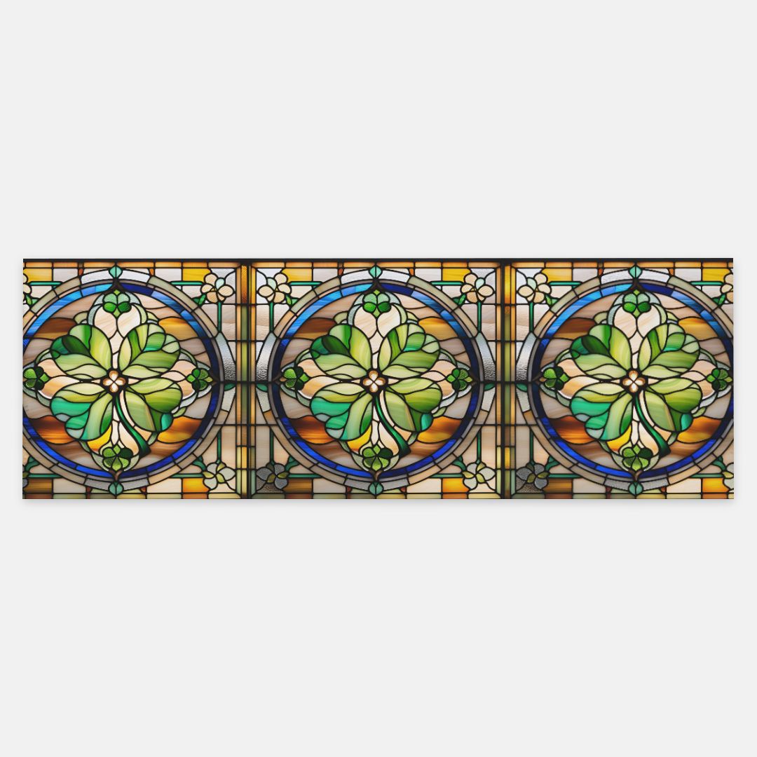 PGP Holiday Draíocht Ádh Pashmina Scarf | Stained Glass Motif – Soft, Lightweight & Stylish
