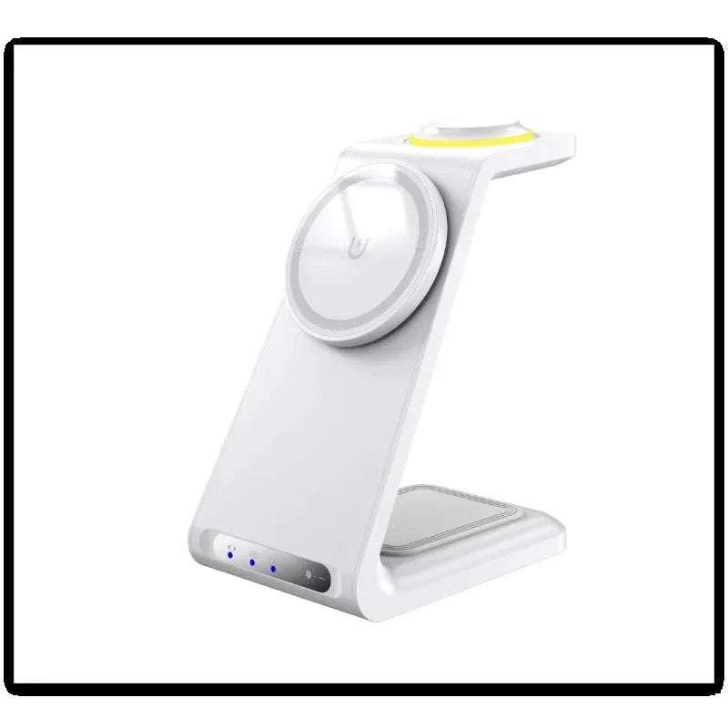 Touch Control Magnetic 3 in 1 Wireless Charger 15W Fast Charging Stations Multi-Device Wireless Docking Station