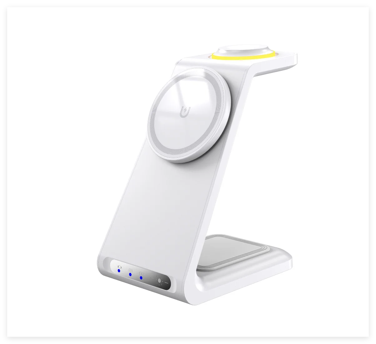 Touch Control Magnetic 3 in 1 Wireless Charger 15W Fast Charging Stations Multi-Device Wireless Docking Station