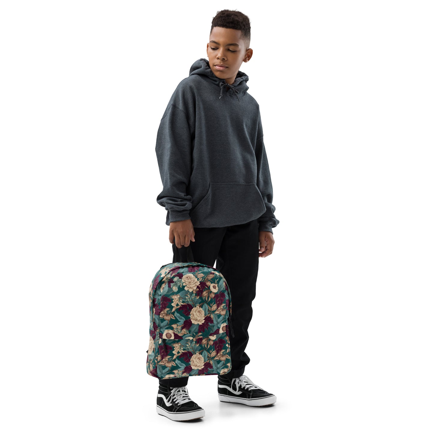 PGP Holiday Snow Caps Botanical Print Backpack – Stylish, Spacious, and Weather-Resistant