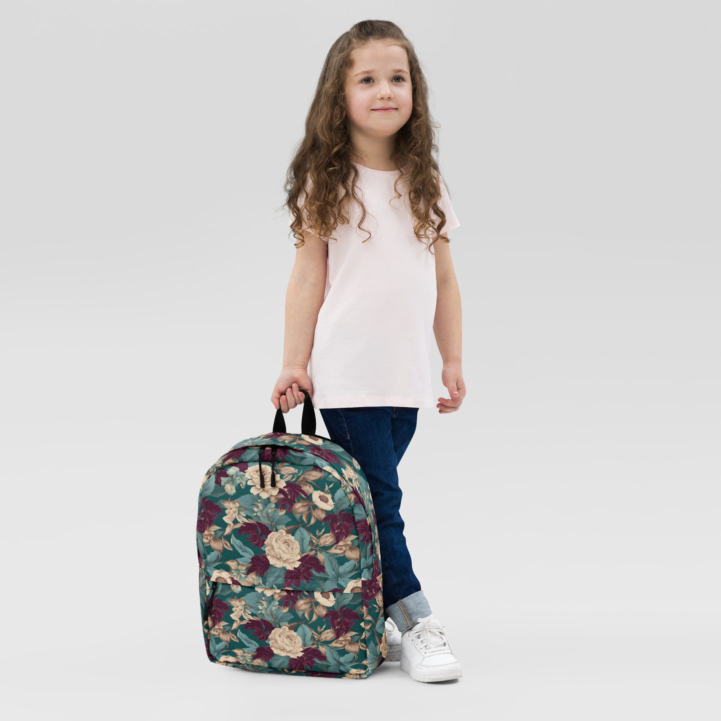 PGP Holiday Snow Caps Botanical Print Backpack – Stylish, Spacious, and Weather-Resistant