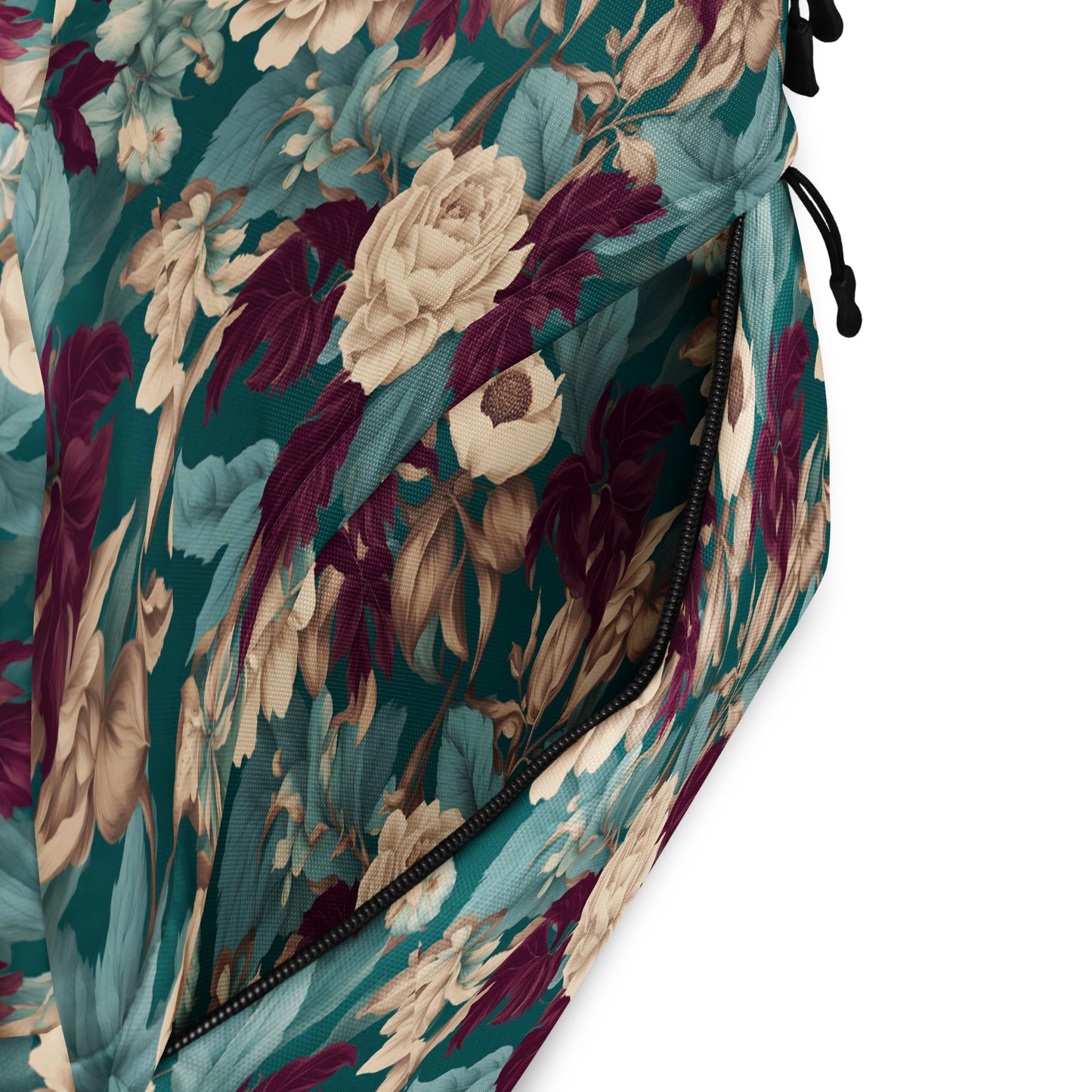 PGP Holiday Snow Caps Botanical Print Backpack – Stylish, Spacious, and Weather-Resistant