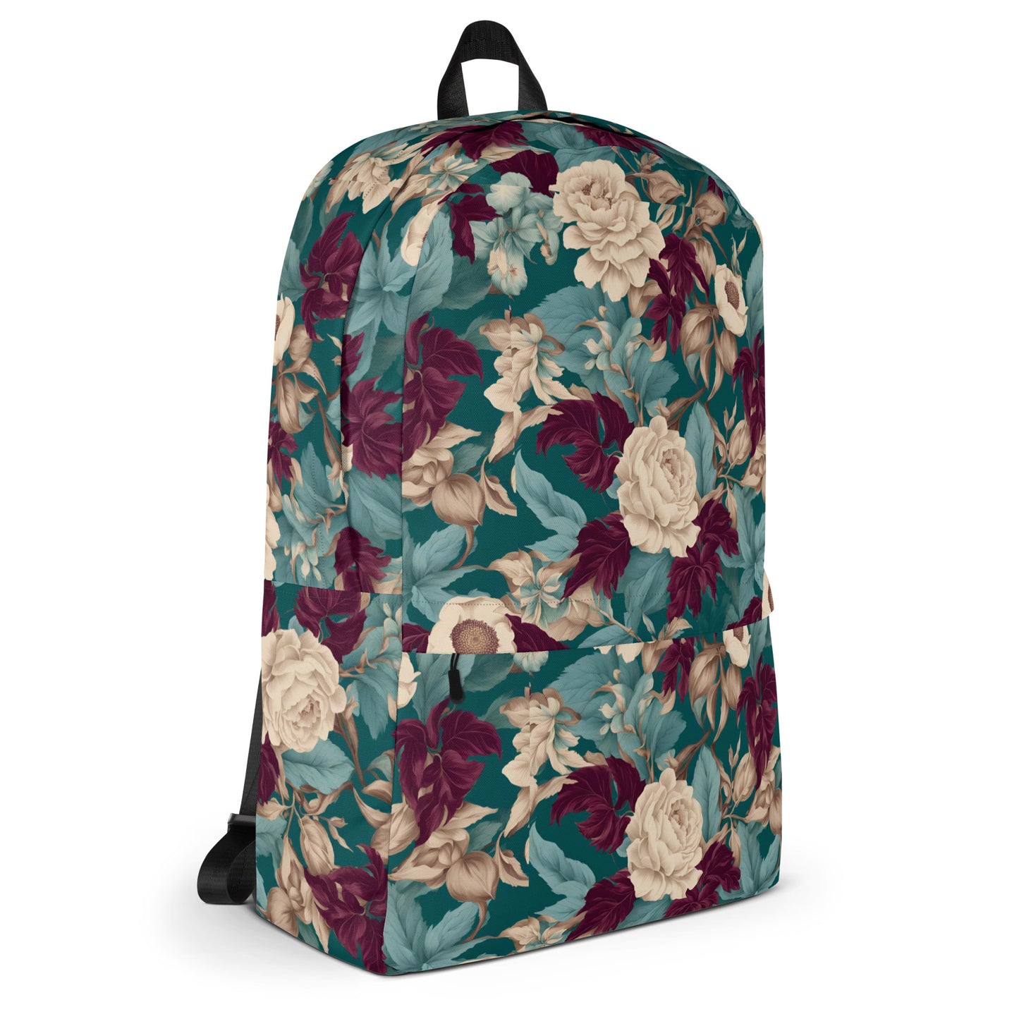 PGP Holiday Snow Caps Botanical Print Backpack – Stylish, Spacious, and Weather-Resistant