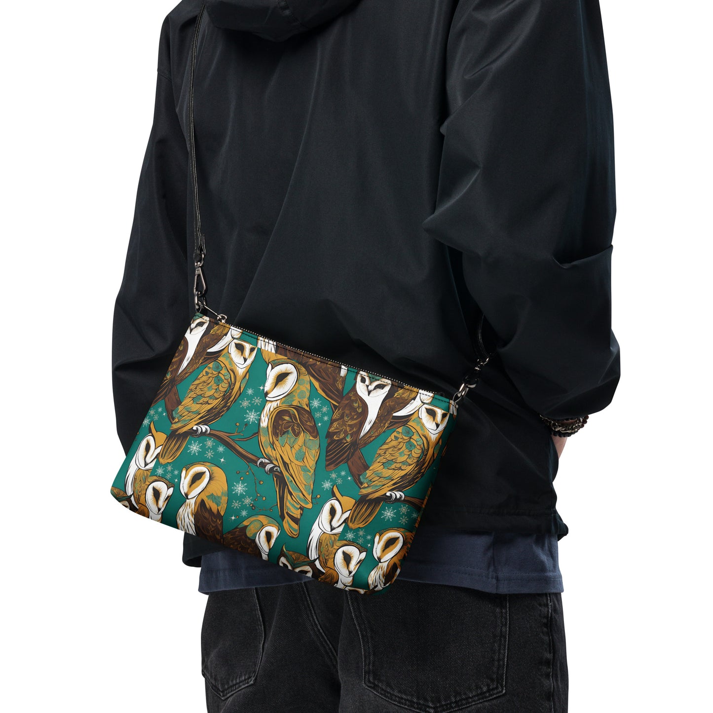 PGP Holiday Crossbody Bag - Frozen Serenade Print | Elegant & Versatile