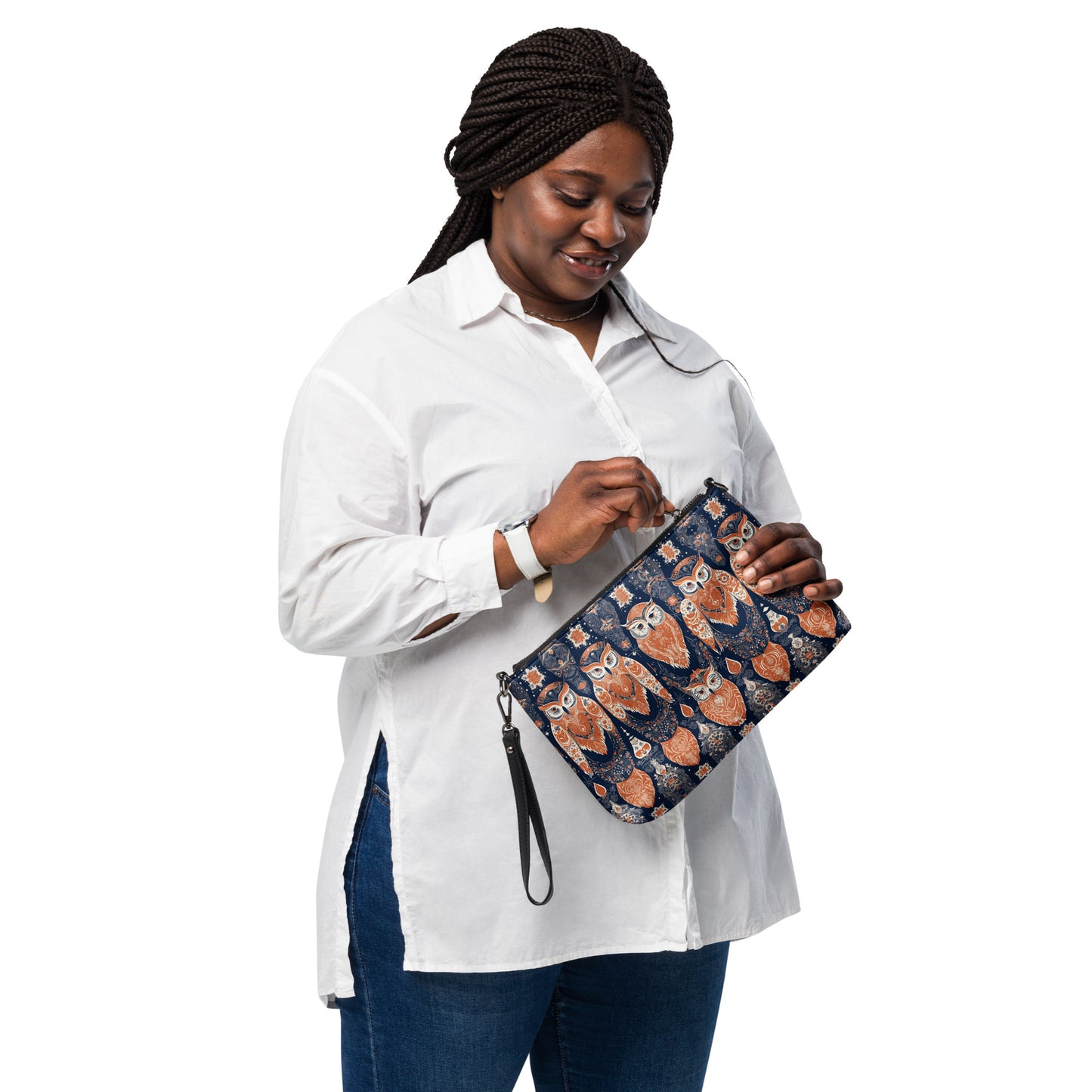 PGP Holiday Crossbody Bag - Ivory Embers Print | Versatile & Elegant