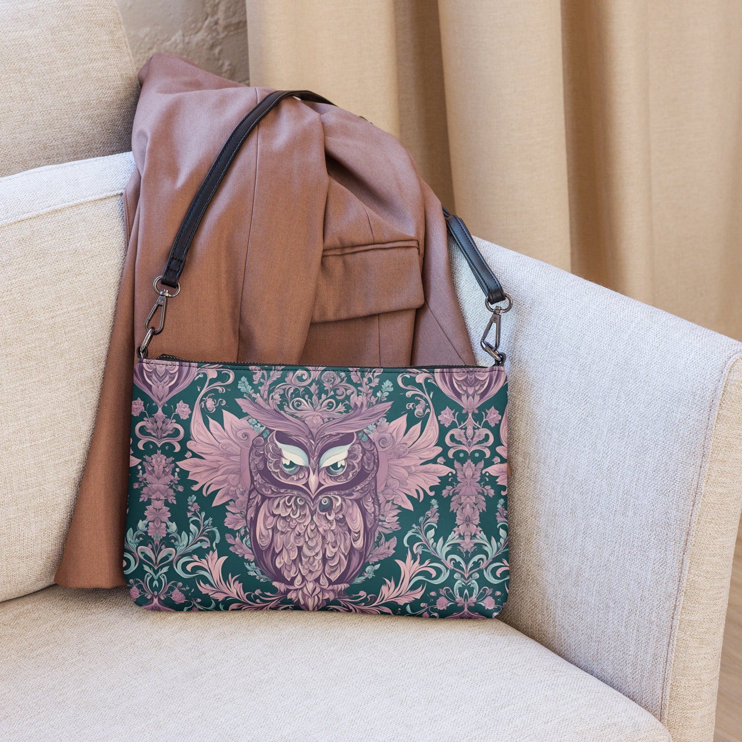PGP Holiday Crossbody Bag - Echoes of Elegance Print | Chic & Versatile