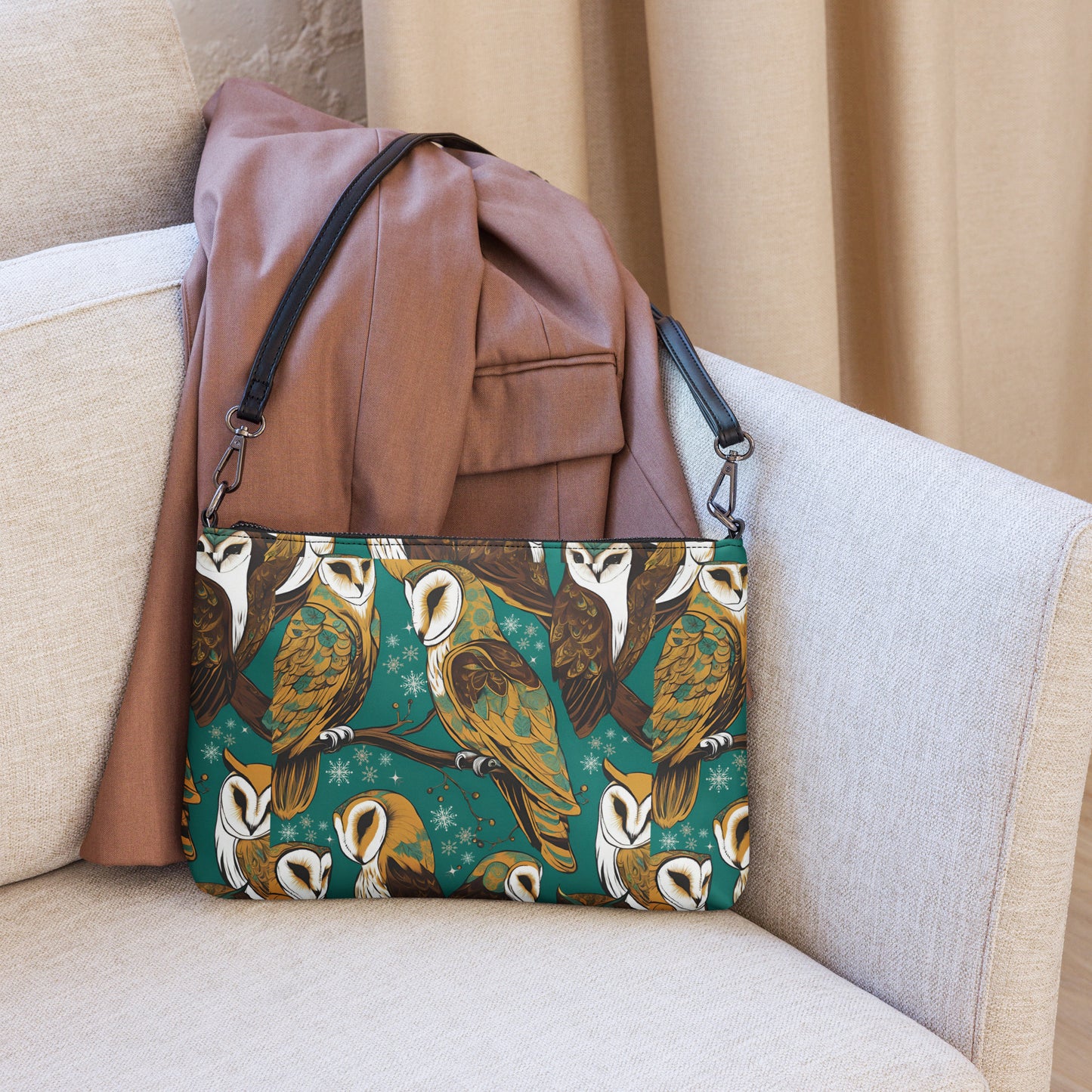 PGP Holiday Crossbody Bag - Frozen Serenade Print | Elegant & Versatile