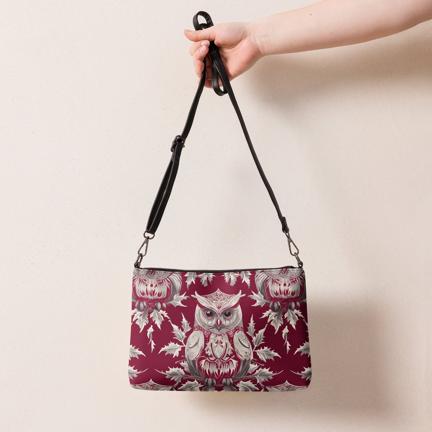 PGP Holiday Crossbody Bag - Whispers in the Snow Print | Stylish & Functional